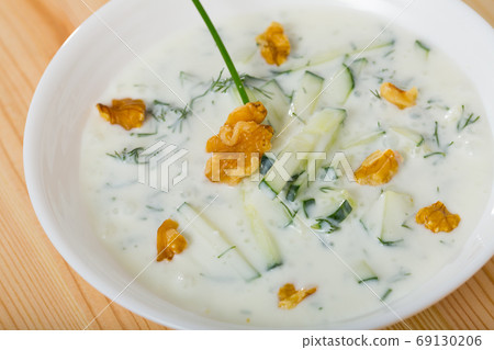National Macedonian and Bulgarian dish Tarator National Macedonian and Bulgarian dish Tarator 69130206