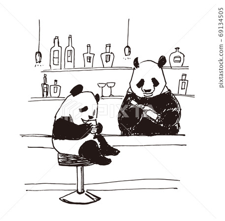 小熊貓在酒吧喝酒 小熊貓在酒吧喝酒 69134505