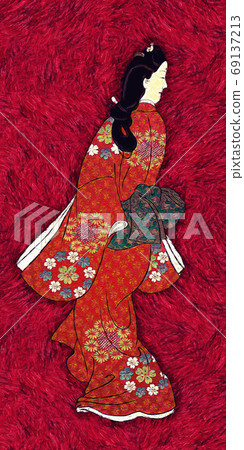 Beautiful woman in return, oil painting version Beautiful woman in return, oil painting version 69137213