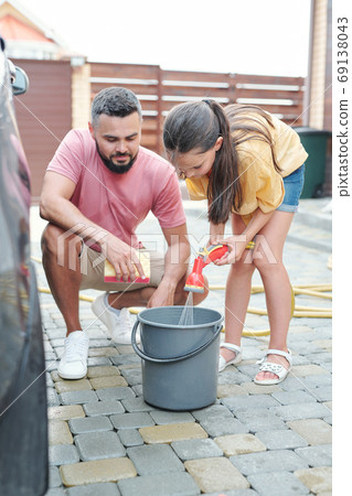 Filling Bail With Water Filling Bail With Water 69138043