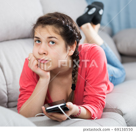 Girl being sad Girl being sad 69138550