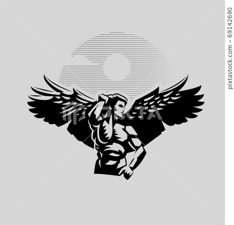 A man is an angel with wings A man is an angel with wings 69142690