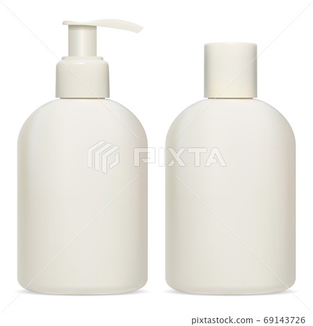 Cosmetic bottle package. Cream, lotion, shampoo Cosmetic bottle package. Cream, lotion, shampoo 69143726