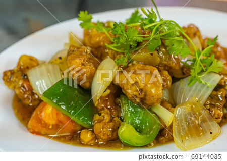 Closeup photo of Chinese sweet and sour pork spare rib Closeup photo of Chinese sweet and sour pork spare rib 69144085