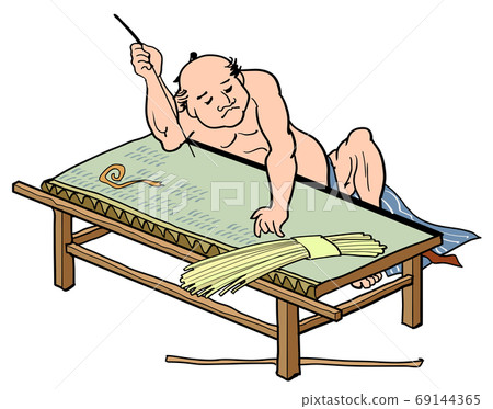 Ukiyo-e by Tatami Master in the Edo Period-Tatami Repair 69144365