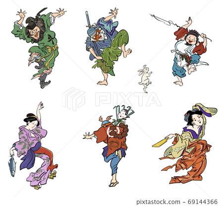 Ukiyo-e set to dance Ukiyo-e set to dance 69144366