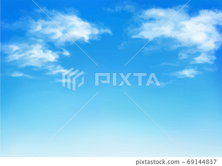 Watercolor style sky background illustration 69144837
