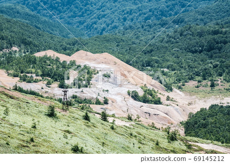 從富士山看到的小石硫磺礦的遺跡 從富士山看到的小石硫磺礦的遺跡 69145212