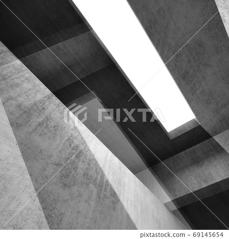 Abstract dark background, 3d intersected concrete 69145654