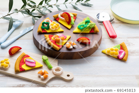Pizza made from felt Pizza made from felt 69145813