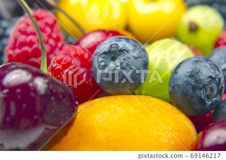 lots of fresh different berries. useful vitamin healthy food fru lots of fresh different berries. useful vitamin healthy food fru 69146217