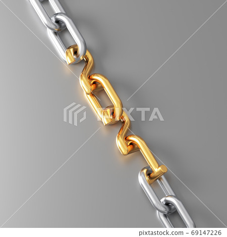 Chain With Gold Elements In The Form Of Numbers 2021 69147226