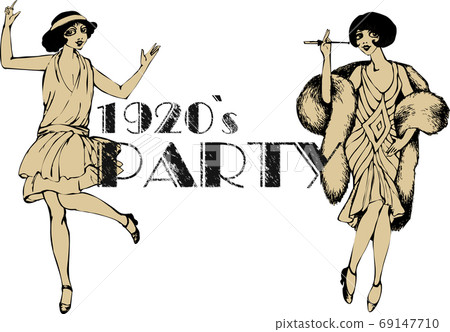 roaring 20s party clipart background