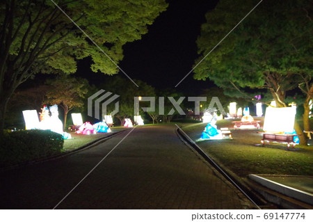 South Korea Jinju Nangang Stream Light Festival Jinju Castle South Korea Jinju Nangang Stream Light Festival Jinju Castle 69147774