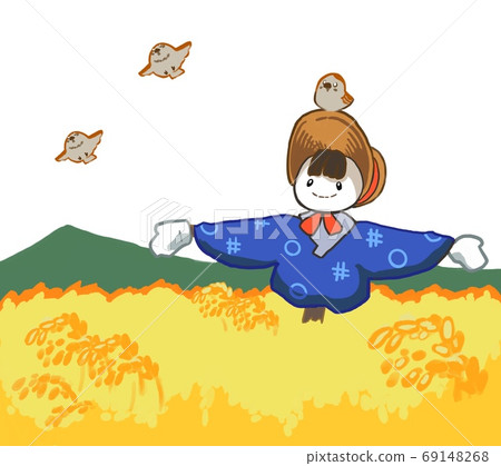 秋天的卡卡西和稻田 秋天的卡卡西和稻田 69148268