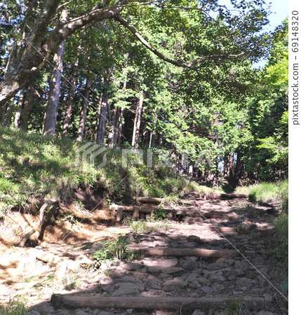 Mountain trail Okura ridge 69148320
