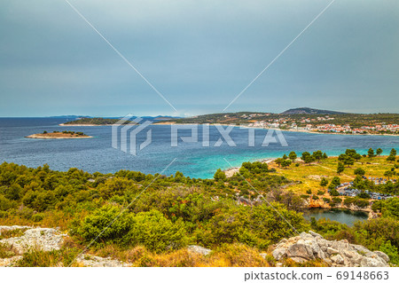 Adriatic coast near the Rogoznica village. Adriatic coast near the Rogoznica village. 69148663