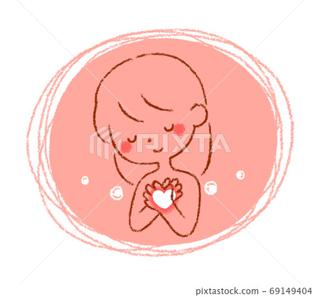 Hand drawn style smiling woman 69149404