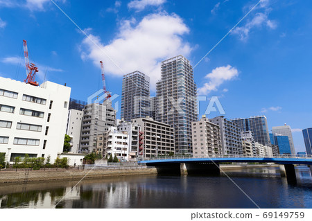 Scenery of Tokyo Waterfront Shibaura Canal 69149759