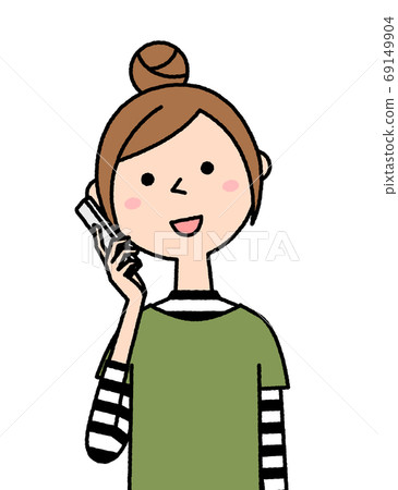 A young woman mom to call 69149904