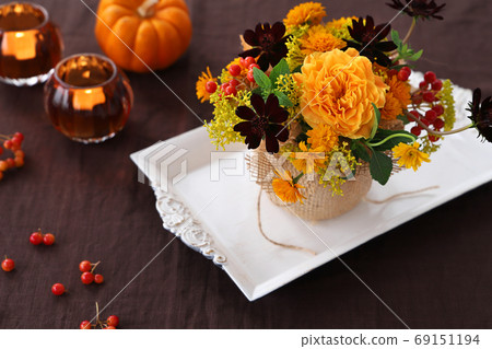 Autumn flower arrangement Autumn flower arrangement 69151194