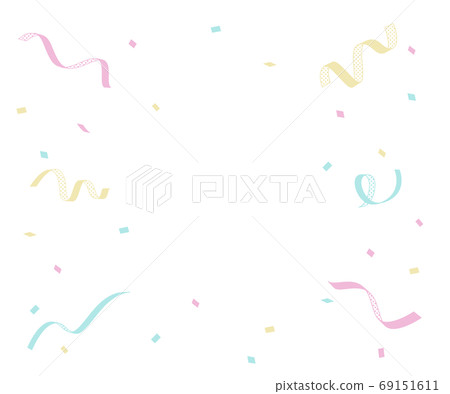 Ribbon and confetti frame material 69151611