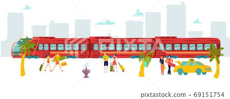 Vacation travel around world train, hot tour tourist, peregrinate world, baggage , design, cartoon style vector illustration. Vacation travel around world train, hot tour tourist, peregrinate world, baggage , design, cartoon style vector illustration. 69151754