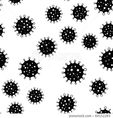 Coronavirus seamless background pattern - Stock Illustration [69152265 ...