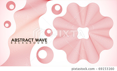 Circular Spectrum Audio Wave Design Vector, Abstract Wave Line B Circular Spectrum Audio Wave Design Vector, Abstract Wave Line B 69153160