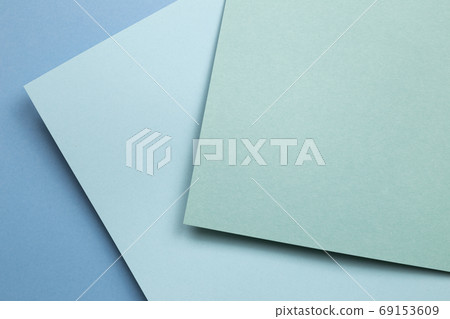 Abstract layered blue and green paper background Abstract layered blue and green paper background 69153609