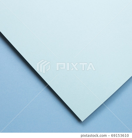Abstract layered blue paper background 69153610
