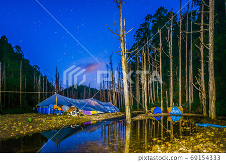 台灣高山湖泊-水漾森林 星空銀河 69154333