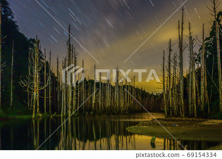 台灣高山湖泊-水漾森林 星空銀河 69154334