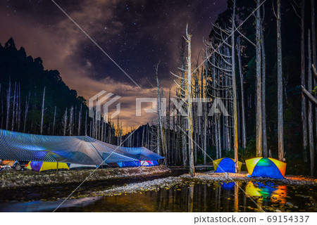 台灣高山湖泊-水漾森林 星空銀河 69154337