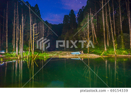 台灣高山湖泊-水漾森林 星空銀河 69154339