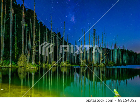 台灣高山湖泊-水漾森林 星空銀河 69154352