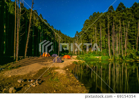 台灣高山湖泊-水漾森林 星空銀河 台灣高山湖泊-水漾森林 星空銀河 69154354