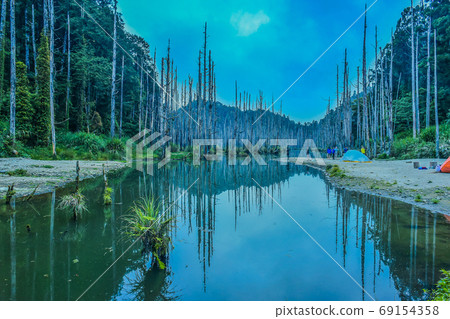 台灣高山湖泊-水漾森林 星空銀河 69154358