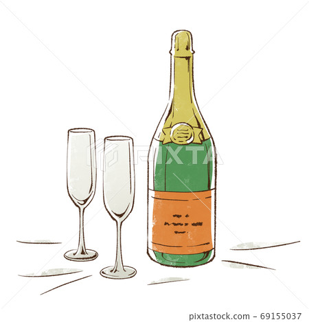 Champaign and glass 69155037