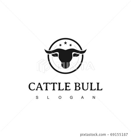 Retro Vintage Australian Beef Emblem Label logo design Template 69155187