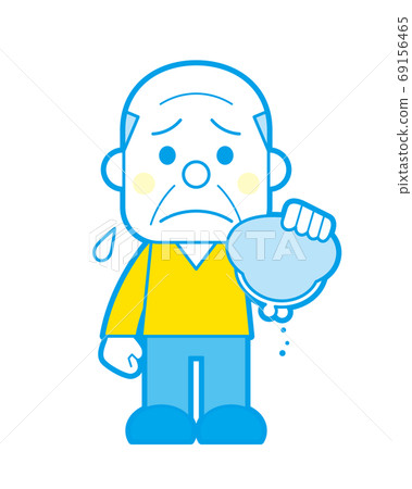 Elderly man depressed with empty wallet Simple Elderly man depressed with empty wallet Simple 69156465