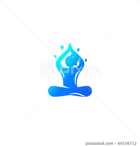 yoga logo, meditation, lotus pose vector yoga logo, meditation, lotus pose vector 69156712