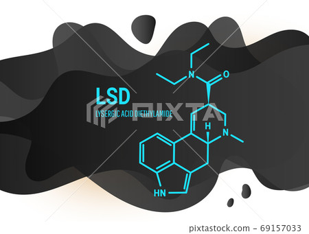 Lysergic Acid Diethylamide Lsd Also Known Stock Illustration