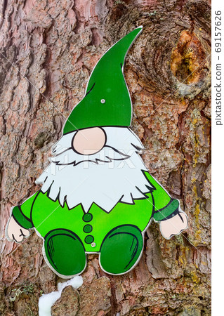 Green gnome, adventure park in Saalbach, Austria Green gnome, adventure park in Saalbach, Austria 69157626