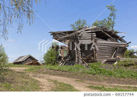 Ruins abandoned village 69157744