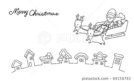 Simple and cute christmas material 69158783