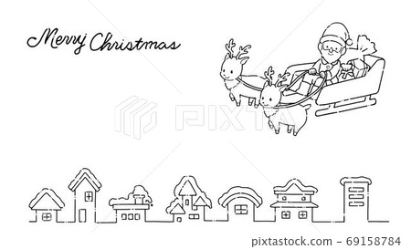 Simple and cute christmas material 69158784