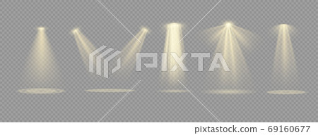 Spotlight light effect. 69160677