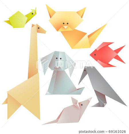 Set of origami animals Set of origami animals 69161026