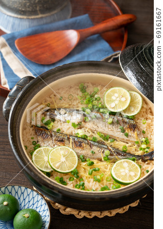 Cooked rice of autumn sword fish Cooked rice of autumn sword fish 69161667